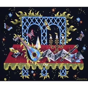 Homage To Mozart, Jean Picart Le Doux - Tapestry Atlier Hamot Aubusson Artist Edition - 1467