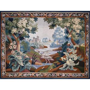 Verdure 19th Century Tapestry From The Aubusson Factory, 210lx170h - No. 1478