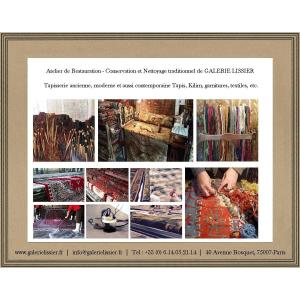 Traditional Aubusson Tapestry And Greenery Carpet Restoration And Cleaning Workshop