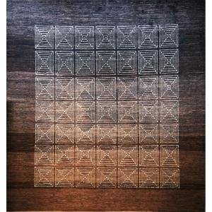 Time Flows - French Art Deco Rug, Circa 1940 - Wool Pile On Cotton - No. 1518