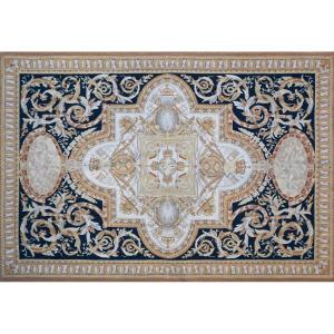 19th Century Napoleon III Style Aubusson Rug - 280x184 - No. 1521