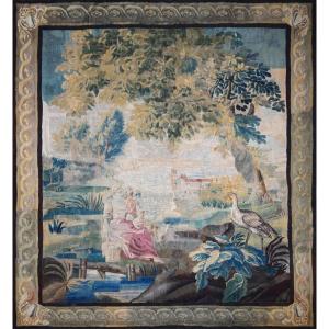 18th Century Aubusson Tapestry, Galente Scene - 185lx220hcm - No. 1538