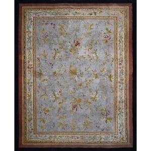 Antique Petit-point Church Altar Carpet, France, 19th Century - 2.50m X 1.90m - No. 1552