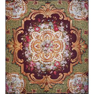 Carpet From The Aubusson Manufacture, 19th Century, Napoleon III Period - 315x286 - No. 1592