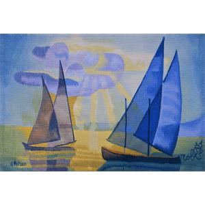 Aubusson Tapestry, Robert Four Manufactory - On The Nie, Louis Toffoli - 137cm L X 90cm H - No. 1594