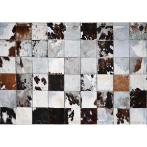 Animal Fur Patchwork Rug, Circa 1980 – 178 × 119 Cm - No. 1621