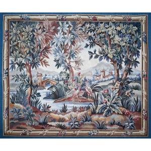 Verdure-style Tapestry From The Aubusson Manufactory, 19th Century - No. 1630