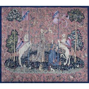 Aubusson Tapestry, Pierre Legoueix Workshop - Taste, The Lady And The Unicorn - No. 1364