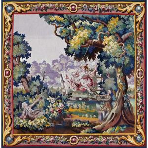 Tapestry From The Aubusson Manufactory, 19th Century, After Jean-honoré Fragonard - No. 1451