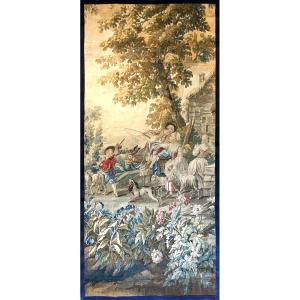 Tapestry Depicting A Pastoral Scene, Royal Aubusson Manufactory, 18th Century - No. 1189