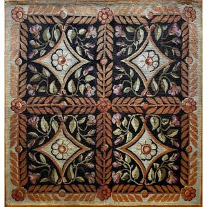 Napoleon III Carpet From The Aubusson Manufacture From The 19th Century - No. 917