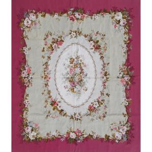 Napoleon III Rug From The Aubusson Manufacture 19th Century - 1m90x1m60 - No. 1241