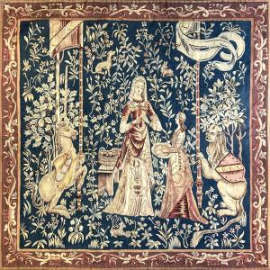 The Sense Of Smell, The Lady And The Unicorn - Tapestry, Aubusson Manufactory, 19th Century - No. 1107