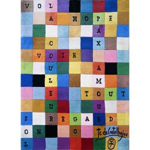 Rug "27 Days Of Love" By Jean-charles De Castelbajac - Circa 1993 - No. 1626