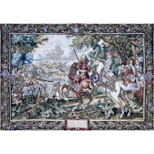 The Flemish Tapestry "the Sun King, Bruges Canal" – 150×100 Cm – No. 1648