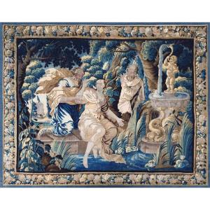 17th Century Aubusson Tapestry - The Story Of Susanna And The Two Old Men - N° 1658