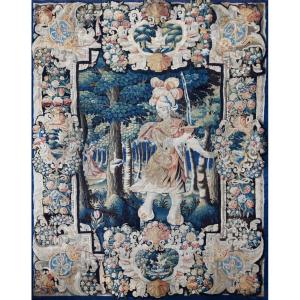 17th Century Oudenaarde Tapestry Manufacture Des Flandrs - Tancred In The Enchanted Forest - N° 1631