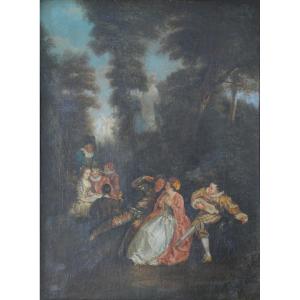 Recreation Galante, Follower Of Watteau