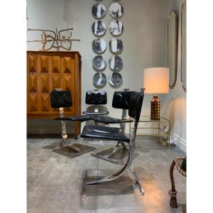 4 Italian Chairs Circa 1970