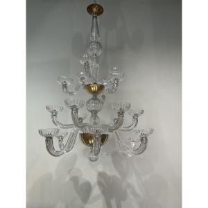 Chandelier Circa 1940 Lights Italy Seguso