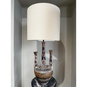 R Bluet Ceramic Lamps Circa 1950