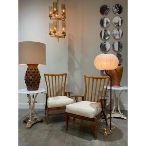 Pair Of Italians Renzo Franchi Armchairs Circa 1950