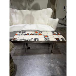 Jacques Blin Ceramic Coffee Table 