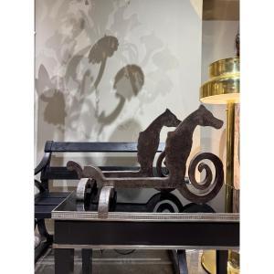 Pair Of Andirons Circa 1950