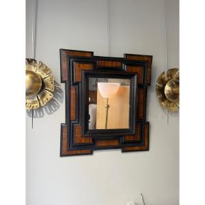 17 Th C Mirror In Olive Wood