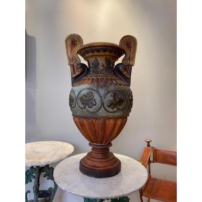 Italian Terracotta Urn Late 19th