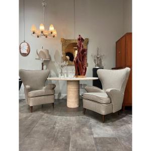 Pair Of Italian Armchairs Circa 1960