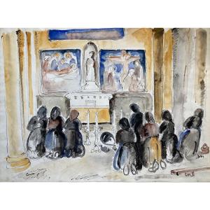 Edmond Ceria, Church In Tuscany