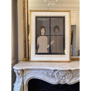 Felix Labisse, The Two Friends, Lithograph