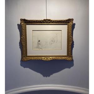 Camille Pissarro, Studies Of Peasant Women In Venezuela, Circa 1852