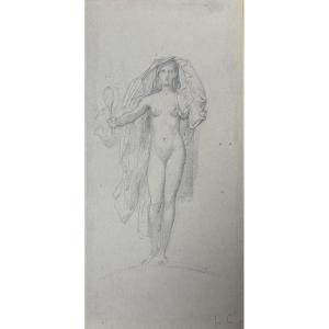 Léon Cogniet, Venus With Mirror, Drawing