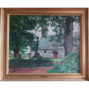 Fernand Dauchot (1898-1982) "chapel In Brittany"