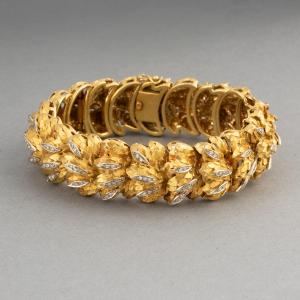 Vintage Gold And Diamond Bracelet