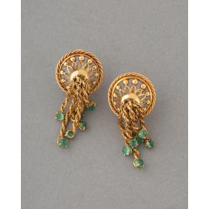 Chaumet Paris 50's Gold Earrings