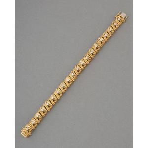 Vintage Gold And Diamond Bracelet