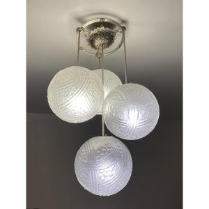 Art Deco Chandelier Suspension Hettier And Vincent 