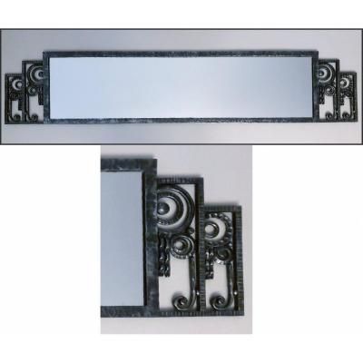 Art Deco Raymond Subes Wrought Iron Mirror
