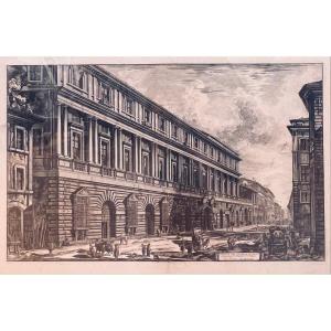 Piranese Etching: Veduta Del Palazzo Stopani (vidoni-caffarelli)