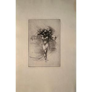 Auguste Rodin's Drypoint: Spring Or Allegory Of Spring