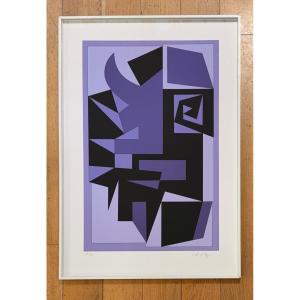 Signed And Numbered Screenprint By Vasarely