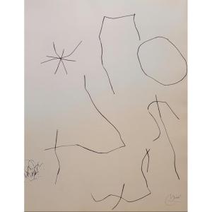 Original Etching Signed By Miro