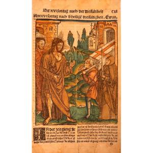 16th-century Wood Engraving By Hans Franck: The 16th Sunday After Trinity