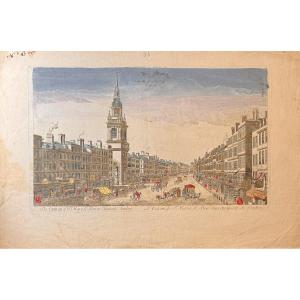 18th Century Optical View: Church Of St Mary Le Bow In London's Cheapside