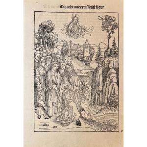 15th Century Wood Engraving: Die Achtunddreissigst Figur