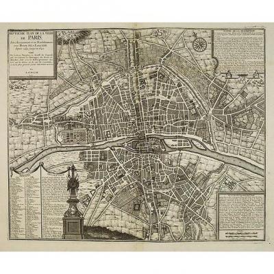 Nicolas De La Mare: Seventh Plan Of The City Of Paris 1705