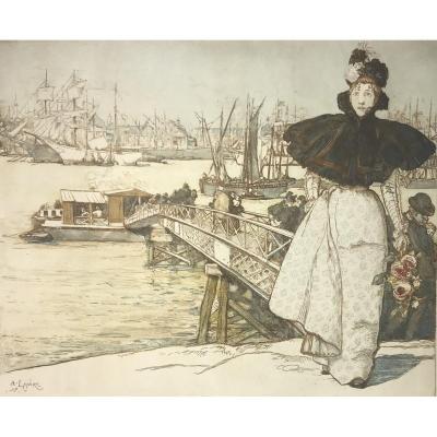 Louis-auguste Lepere: Embarcadere On The Garonne, Bordeaux